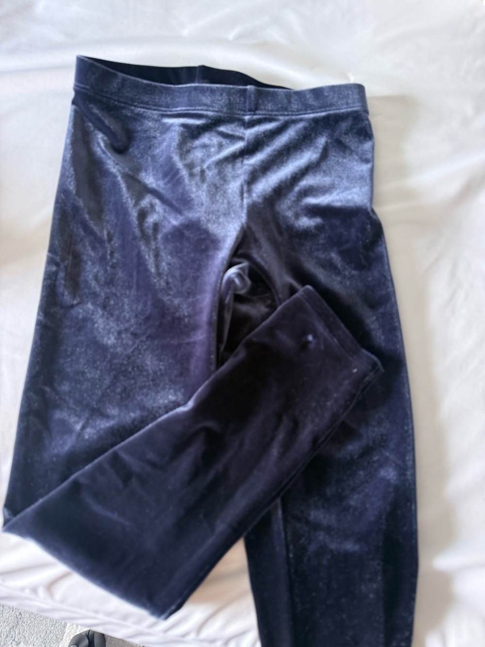 Blue velvet Janie and Jack leggings